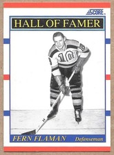 Fern Flaman Boston Bruins 1990 Score Hall of Famer #357 Hockey HOF