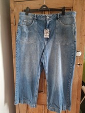 BNWT White Stuff Tia Jeans Wide Leg Cropped Size 24