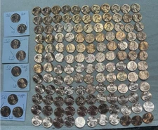 1958-1959-2025 PDS UNC BU Set 152 Lincolns+60D=SD+7 1982 var+Free Buffalo=Wheat!