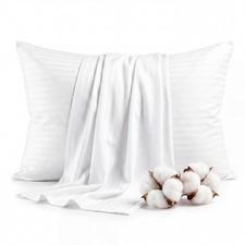 FAUNNA 600TC Cotton Zippered Pillow Protector - OEKO-TEX, Soft, 2/4/6 Pack
