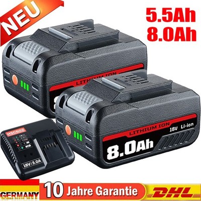 2x 8,0Ah Akku Für Einhell 18V Ersatzakku POWER X-CHANGE Lithium PXC Batterien