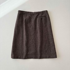 Margaret Howell wool tweed skirt brown size 3