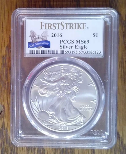 2016 American Silver Eagle PCGS MS69 (123)