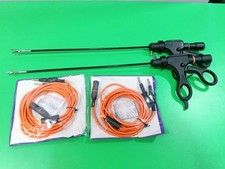 4PC Laparoscopic Bipolar Forceps Set with Cable 5mmx330mm Surgical Instrument CE