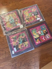 (4) THE COMPANY STORE “Potpourri” Euro 16" Pillow Shams Patchwork Floral Cottage