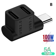 2 Type-C Female to 1 Type-C Male Adapter For Steam Deck Game Console Accessories