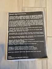 Rare GODSPEED! YOU BLACK EMPEROR 2003 Double Sided Antiwar Live Show Handout 