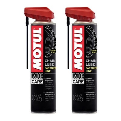 KETTENFETT SPRAY MOTUL C4 CHAIN LUBE FACTORY LINE SCHMIERMITTEL 2 STÜCK