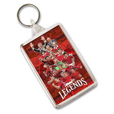 Man Utd Club Legends Keyring Key Chain Great Gift Rooney Beckham Etc