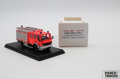 Loewe FORD CARGO 1320 LF 16 Neutral Tagesleuchtrot HO 1:87 Nr. 4060 /LW481