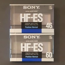 Audio Cassette Sony HF-ES 46 e 60 - Lotto di 2 Musicassette Sigillate -  2 Nuove