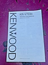 Original Kenwood KR-V7030 Receiver Instructio...