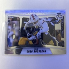 2025 Panini Mosaic GREG ROUSSEAU #14 Bang! Insert Buffalo Bills Mafia NFL 