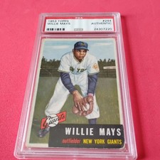 1953 Topps Willie Mays #244 PSA Authentic