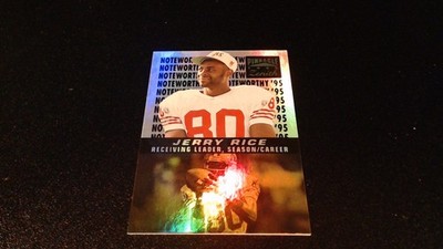 1996 Pinnacle Zenith - Noteworthy '95 Jerry Rice #2 of 18