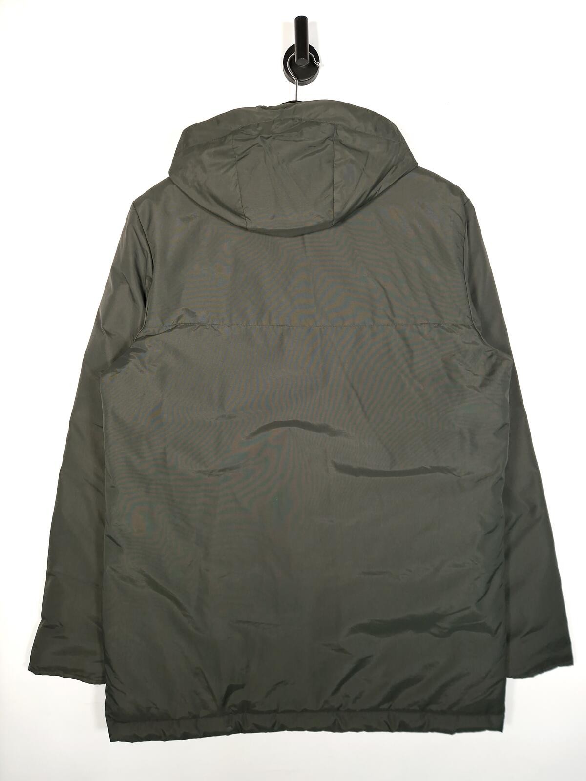 Adidas Padded Jacket Size Medium Men's Green Insulated Hooded Warm Coat image 2