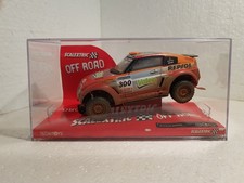 QQ 6265 Scalextric Mitsubishi Montero Paris Dakar #300 Peterhansel Effect Mud