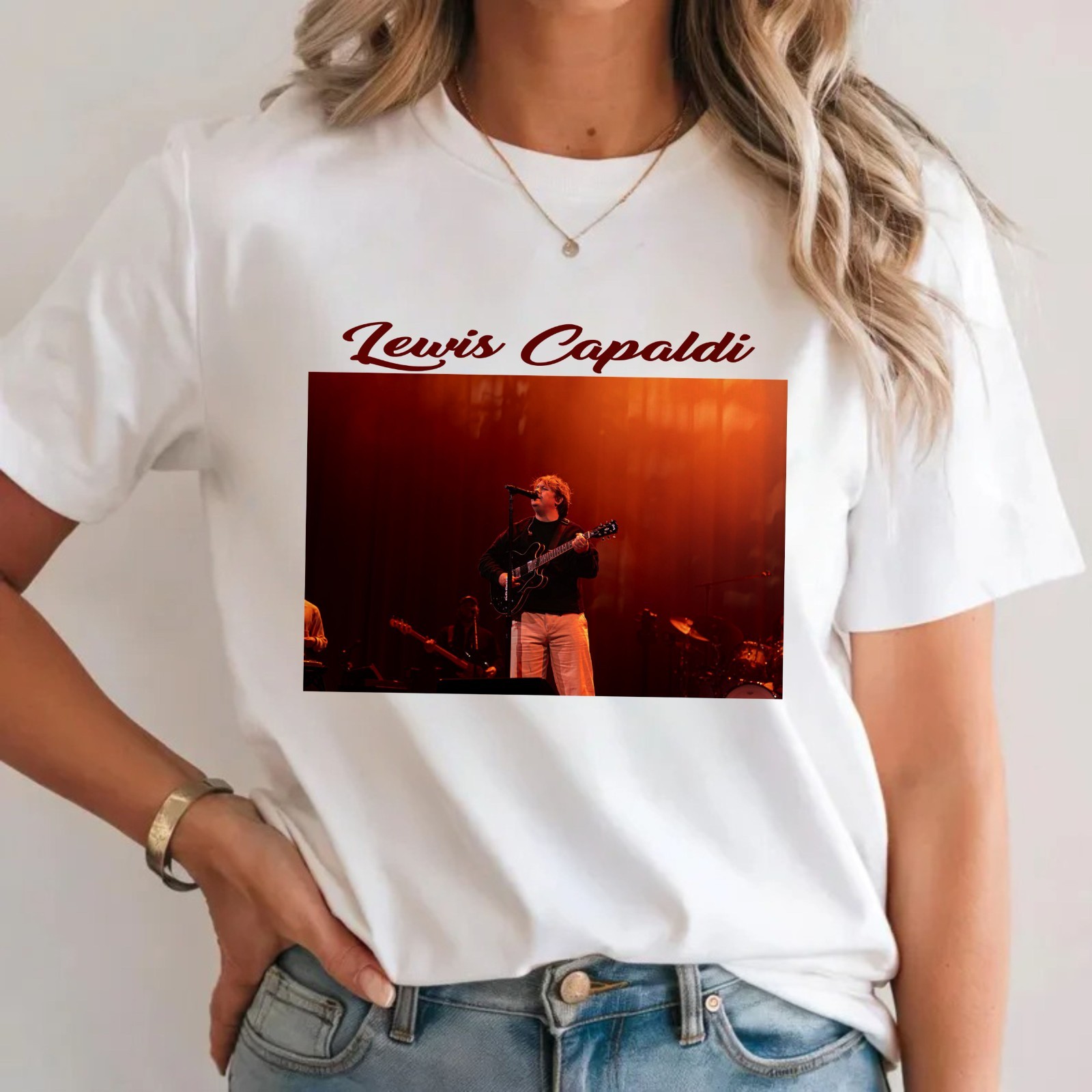 Lewis Capaldi UK Tour 2026 T-Shirt Indie Music Fan Concert Singer Gift Tee Top