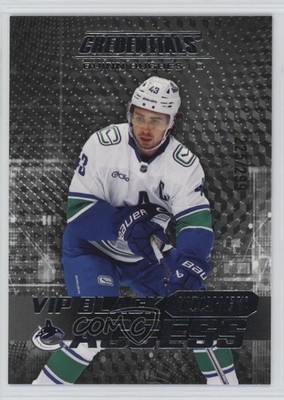 2025 Credentials VIP Black Ticket Access Achievements 225/299 Quinn Hughes 0he