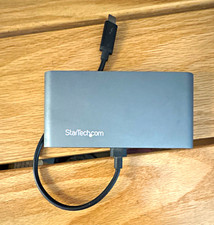 StarTech.com USB-C Adapter Dual HDMI, USB 3.0/2.0, RJ45, Gray TB3DKM2HDUE