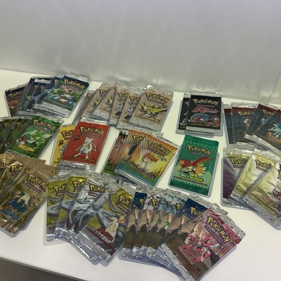 Pokemon 51x Empty Booster Wrapper WOTC Base Set Jungle Fossil Neo Skyridge DE/EN