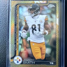 2025 Topps Chrome Jonnu Smith True Gold Refractor /50 #257 Pittsburgh Steelers