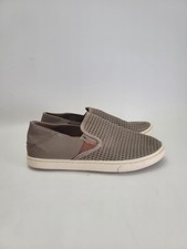 Olukai Pehuea Women's 7 Brown Mesh Slip On Hawaiian Shoes Beach Travel