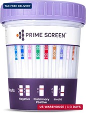 Prime Screen-12 Panel Multi Drug Urine Test Compact Cup (THC 50, AMP,BAR,BUP,BZO