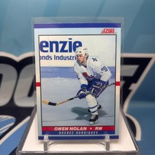 1990-91 Score Young Superstars #36, OWEN NOLAN RC ??? Rookie Card. rookie card picture