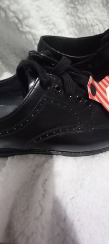 Texas Steer Hombres Cuero Negro Oxford Zapatos de Trabajo Nuevos Con Etiquetas Talla 10 Anchos - Imagen 6 de 6