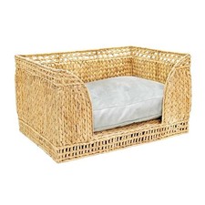 Pemberly Row Modern / Contemporary Natural Rattan Small Pet Bed