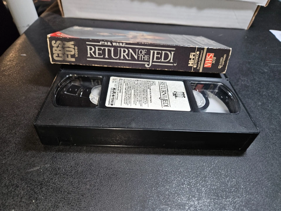 Return Of The Jedi (VHS 1986) Star Wars CBS FOX Red First Release Non-Rental - Image 3 of 4