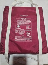 Vintage Stearns Red Throwable Utility Flotation Cushion US Coast Guard Approved