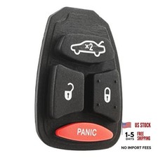 Replacement For 2005-2009 Chrysler Dodge Jeep 4-Button Remote Key Fob Shell One
