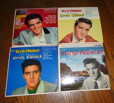 4 Vintage Elvis 45 record carboard photo sleeves 1957 1958 sleeves only clean