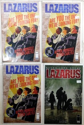 Lazarus Lot of 4 #8 x3, 7 (2014) Image Comics 1st Print Comic Books