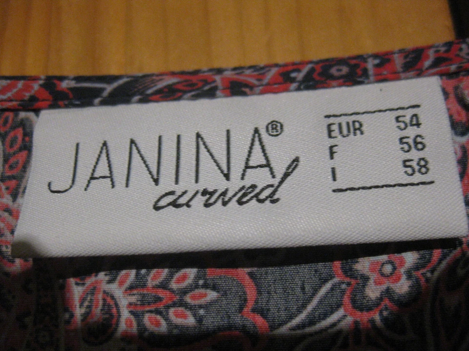 JANINA Damen Tunika Gr.54 bunt Blumenmotive modisch NEU - Bild 3 von 4