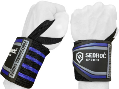 Sedroc Wrist Wraps for Weightlifting Powerlifting with Thumb Loops for Men Women