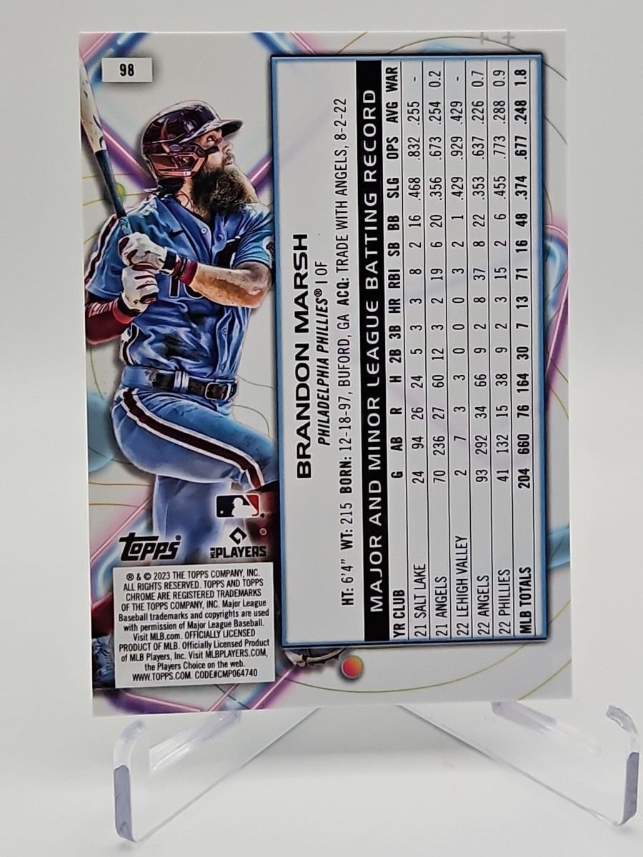 2023 Topps Cosmic Chrome Brandon Marsh Philadelphia Phillies