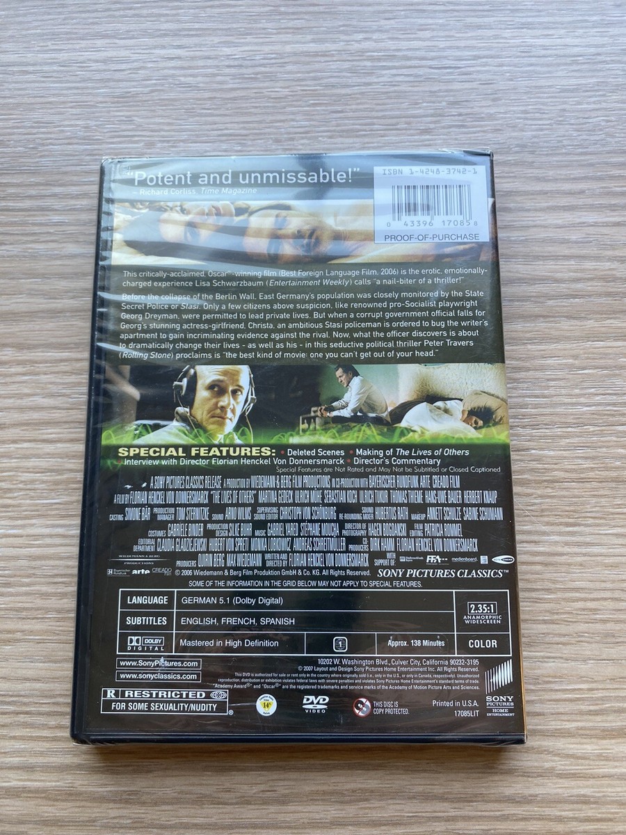 The Lives of Others DVD 2007 Academy Award Winner for sale