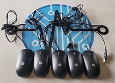 LOT OF 5 Black HP EMS-604A USB Mouse Optical Sensor 3-Button 672652-001 MOFYUO