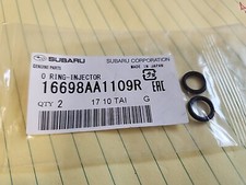 2-PC PACK 1999-2000 GENUINE SUBARU MODELS SEAL, FUEL INJECTOR 16698-AA110