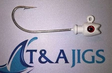 10 HOT LIPS JIGS w/3D EYES PAINTED Smiling Bill Jig Heads T&A JIGS Color CHOICE