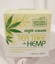 Natural Therapy facial NIGHT CREAM 1.69 fl oz, TEA TREE HEMP