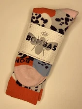 [3 Pack] Bombas Moonbeam Leopard Camo Medium Calf Socks