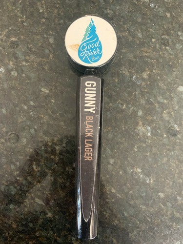 Good River Beer Tap Handle - 11" - Gunny Black Lager