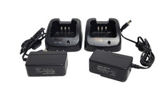 Bc-160 Rapid Battery Charger + Power Adapter For Icom Ic Lot Of 2