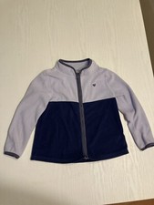 Osh Kosh B  Gosh Pullover Girl  s Size 5 Fleece Full Zip Navy and Lavender
