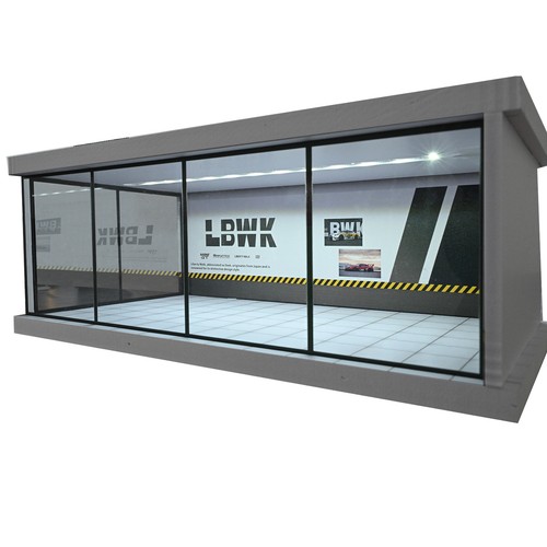 Diorama 1:64 City Car Showroom Model LED Lighting Car Garage Scene Model Display - Picture 64 of 70