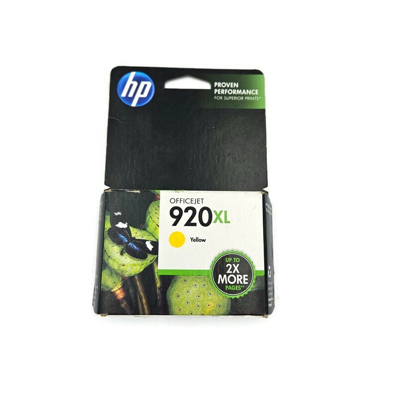 Genuine HP 920XL Yellow High-Yield Ink Cartridge EXP 2014